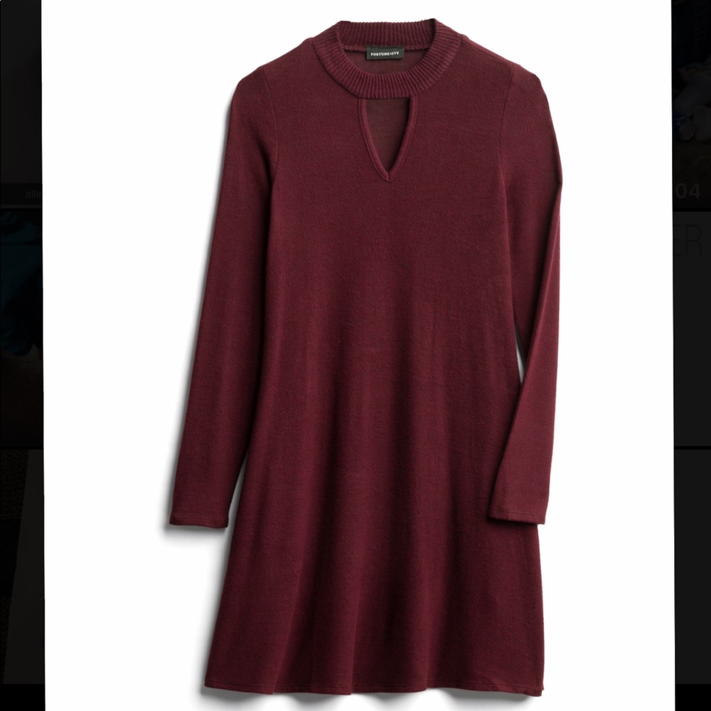 Caress a Keyhole Hacci Knit Dress